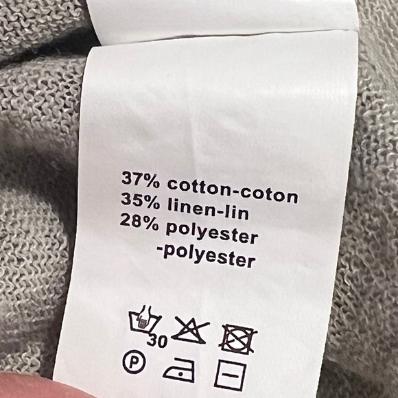 Crea Concepts 36 / 6 cream linen blend tank top - Picture 6 of 6